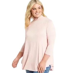 Lane Bryant Mock Neck Swing Tunic NWT